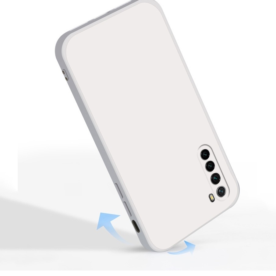 Θήκη Xiaomi Redmi Note 8 / Note 8 2021 Σιλικόνης Γκρι Solid Color Imitation Liquid Silicone Straight Edge Dropproof Grey