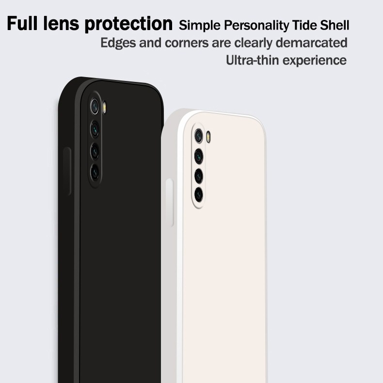 Θήκη Xiaomi Redmi Note 8 / Note 8 2021 Σιλικόνης Σκούρο Πράσινη Solid Color Imitation Liquid Silicone Straight Edge Dropproof Da