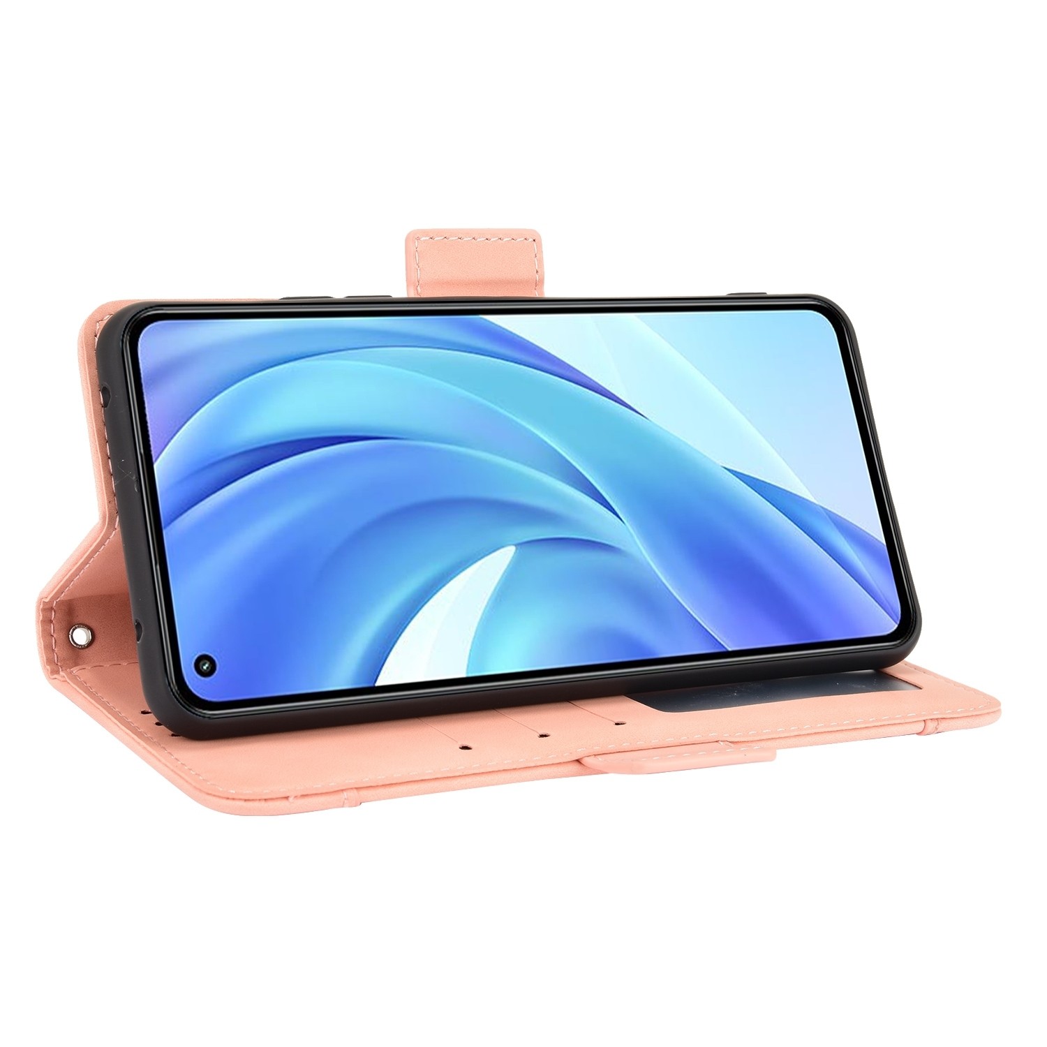 Θήκη Βιβλίο Xiaomi Mi 11 Lite 4G / Mi 11 Lite 5G Ροζ Style Skin Feel Calf Pattern Wallet Stand Pink