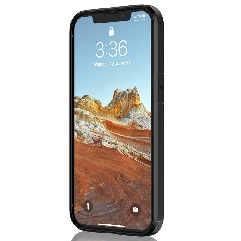 Θήκη iPhone 13 Pro Σιλικόνης Μαύρη Pioneer Carbon Fiber Texture Shockproof TPU + PC Case Black