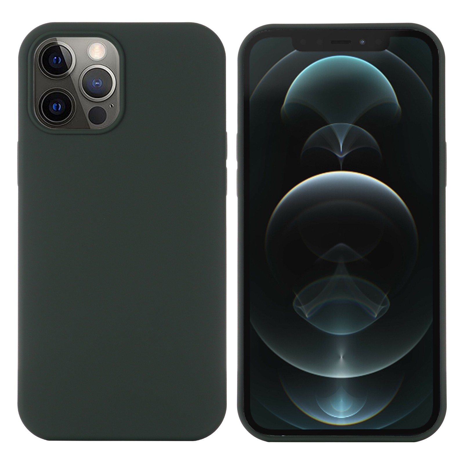 Θήκη iPhone 13 Pro Σιλικόνης Πράσινη Shockproof Magnetic Magsafe Silicone Case Dark Green