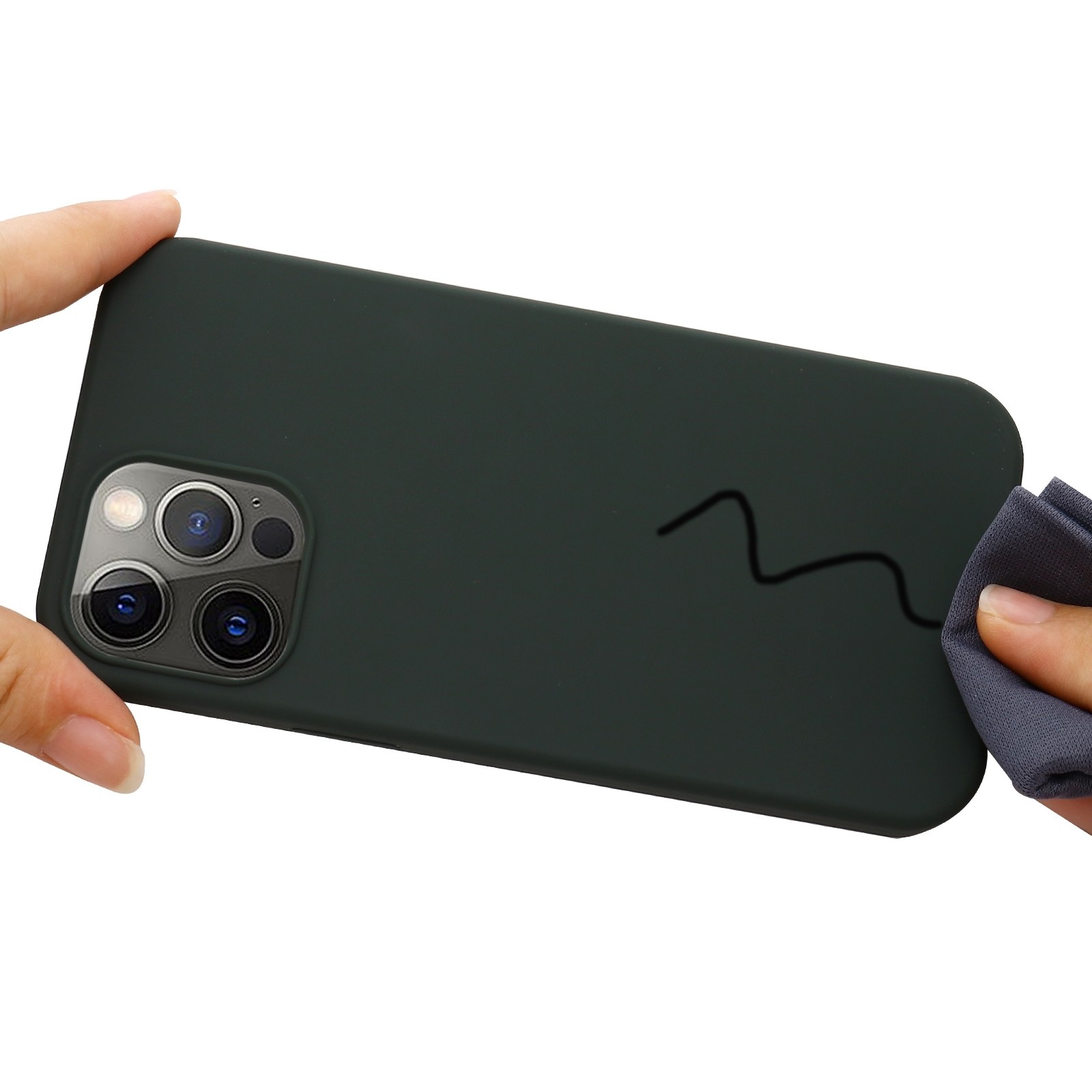 Θήκη iPhone 13 Pro Σιλικόνης Πράσινη Shockproof Magnetic Magsafe Silicone Case Dark Green