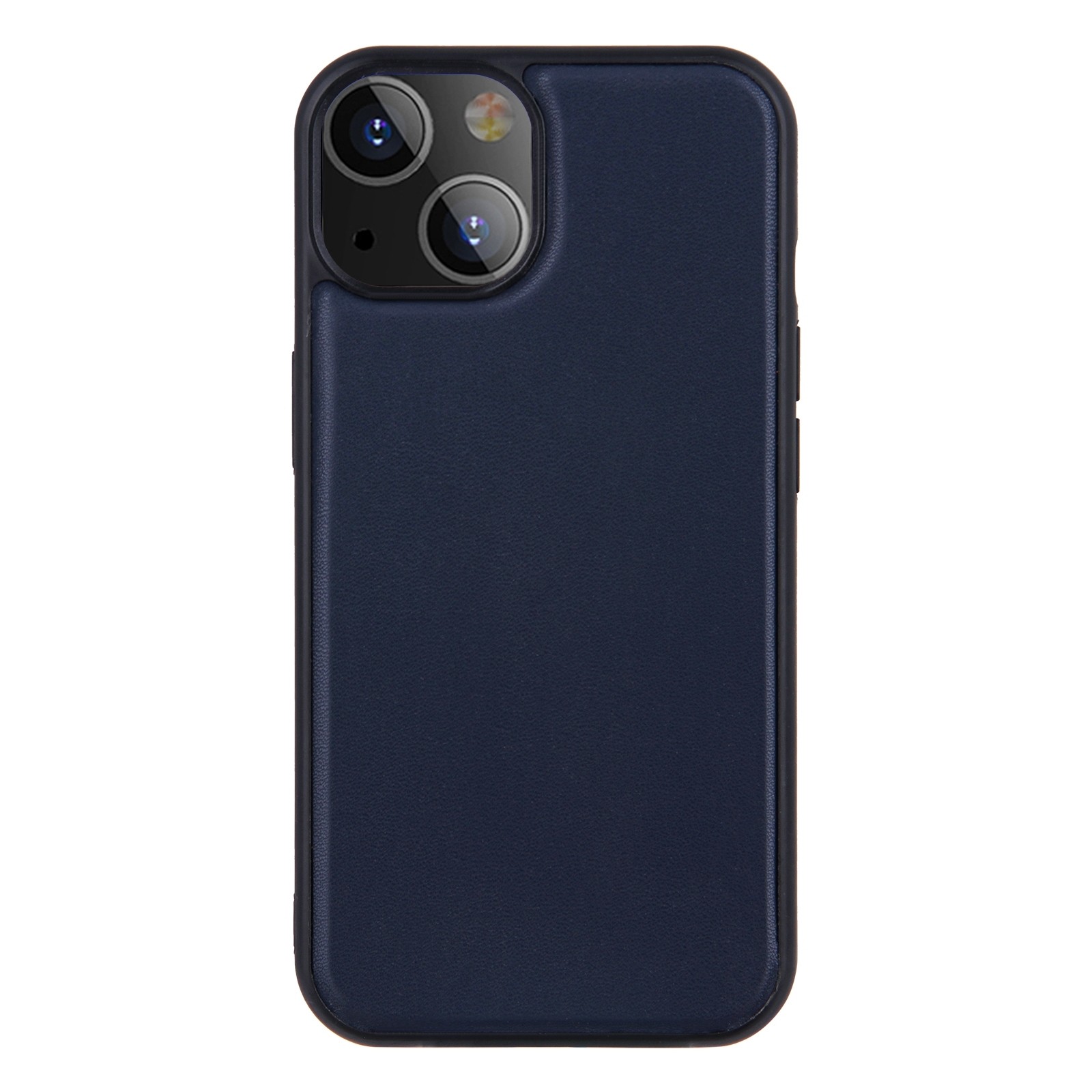 Θήκη iPhone 13 Μπλε PU Leather Skin Magnetic Patch TPU Shockproof Magsafe Case Blue