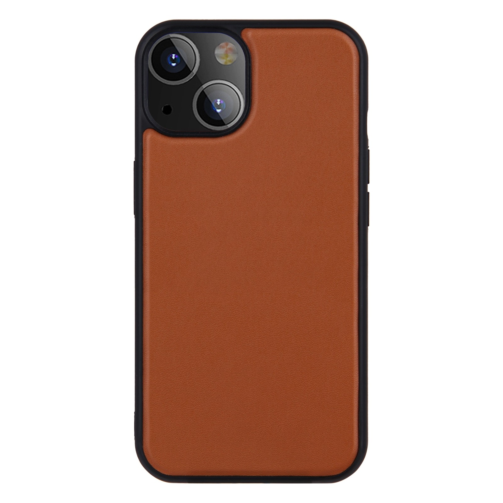 Θήκη iPhone 13 Καφέ PU Leather Skin Magnetic Patch TPU Shockproof Magsafe Case Brown