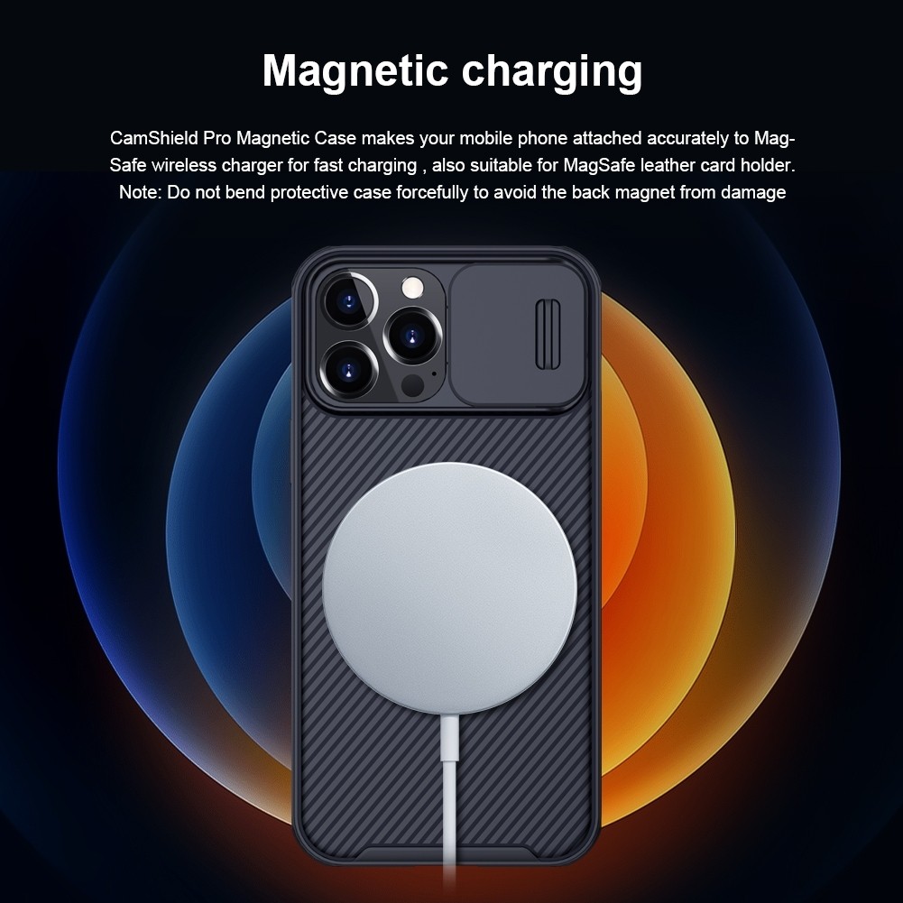 Θήκη iPhone 13 Pro Μαύρη NILLKIN CamShield Pro Magnetic Magsafe Case Black