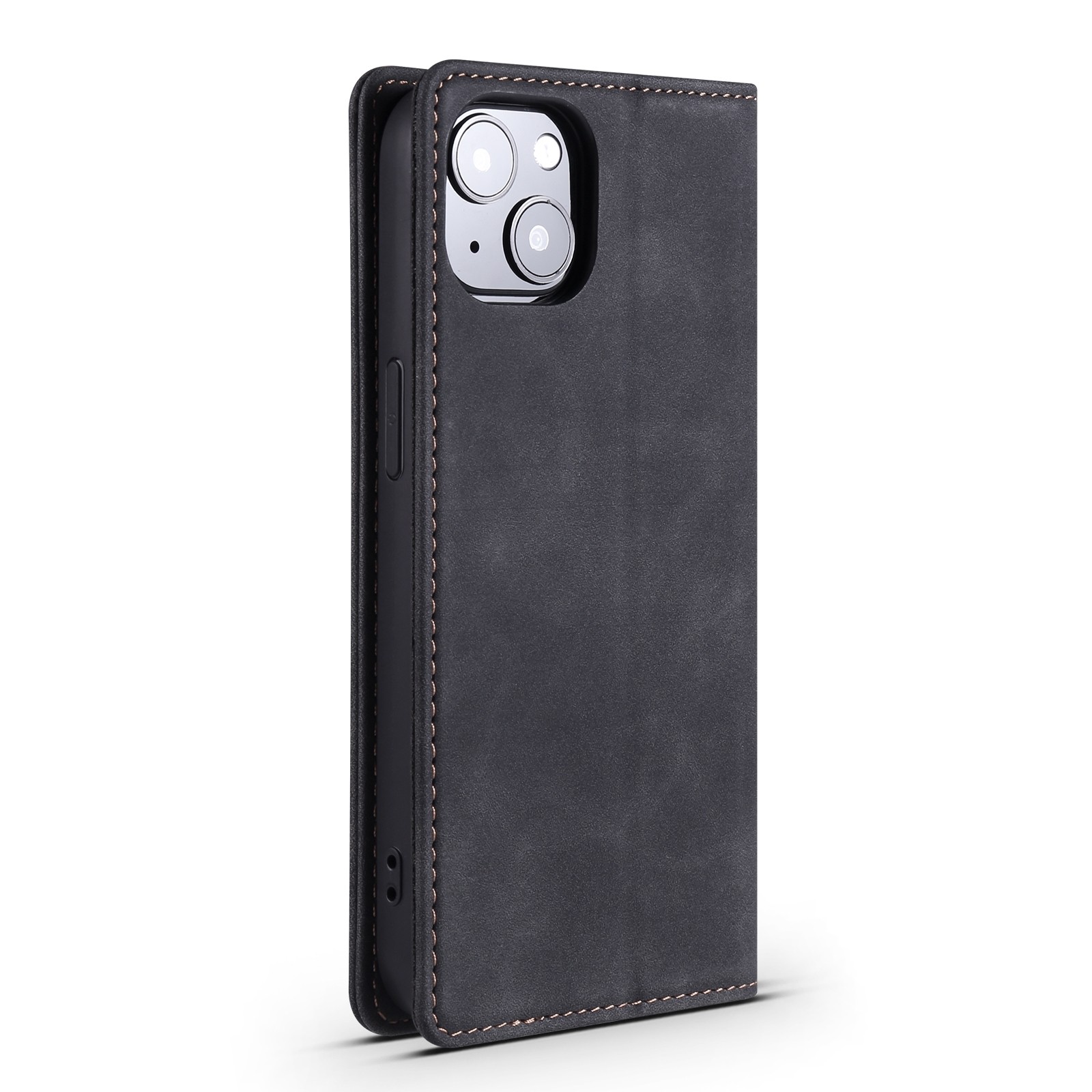 Θήκη iPhone 13 Pro Βιβλίο Μαύρο Skin Feel Dream Series Horizontal Flip Leather Case with Card Slots Black