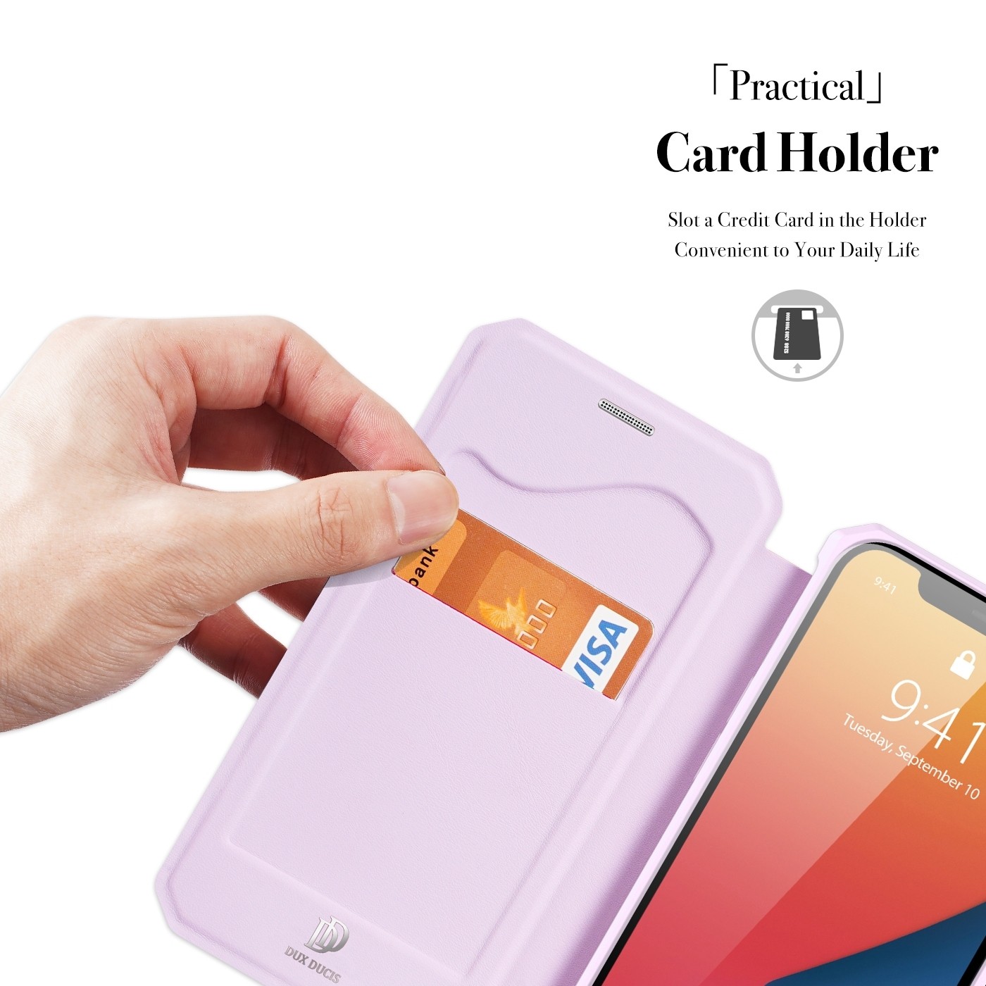 Θήκη iPhone 13 Pro Max Βιβλίο Ροζ Dux Ducis Skin X Series Book Case Pink