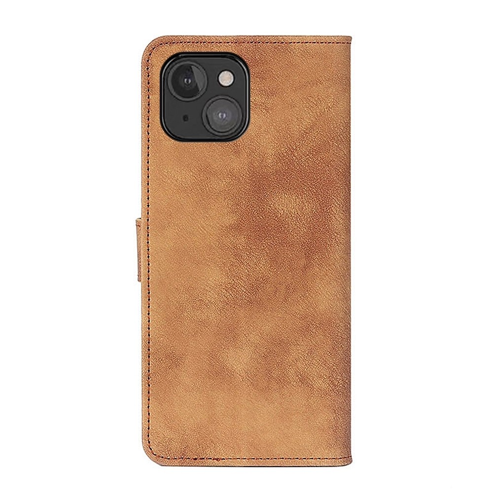 Θήκη iPhone 13 mini Βιβλίο Καφέ Antelope Texture Magnetic Buckle Horizontal Flip PU Leather Case with Card Slots Brown