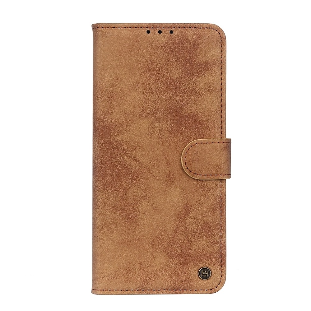 Θήκη iPhone 13 Pro Max Βιβλίο Καφέ Antelope Texture Magnetic Buckle Horizontal Flip PU Leather Case with Card Slots Brown