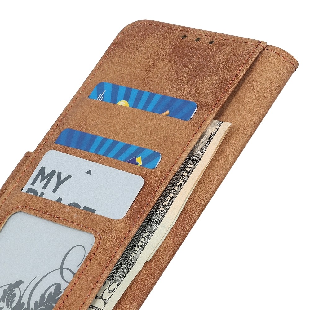 Θήκη iPhone 13 Pro Max Βιβλίο Καφέ Antelope Texture Magnetic Buckle Horizontal Flip PU Leather Case with Card Slots Brown