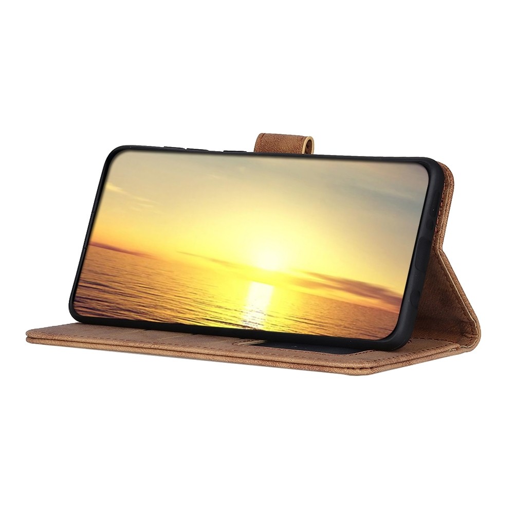 Θήκη iPhone 13 Pro Max Βιβλίο Καφέ Antelope Texture Magnetic Buckle Horizontal Flip PU Leather Case with Card Slots Brown