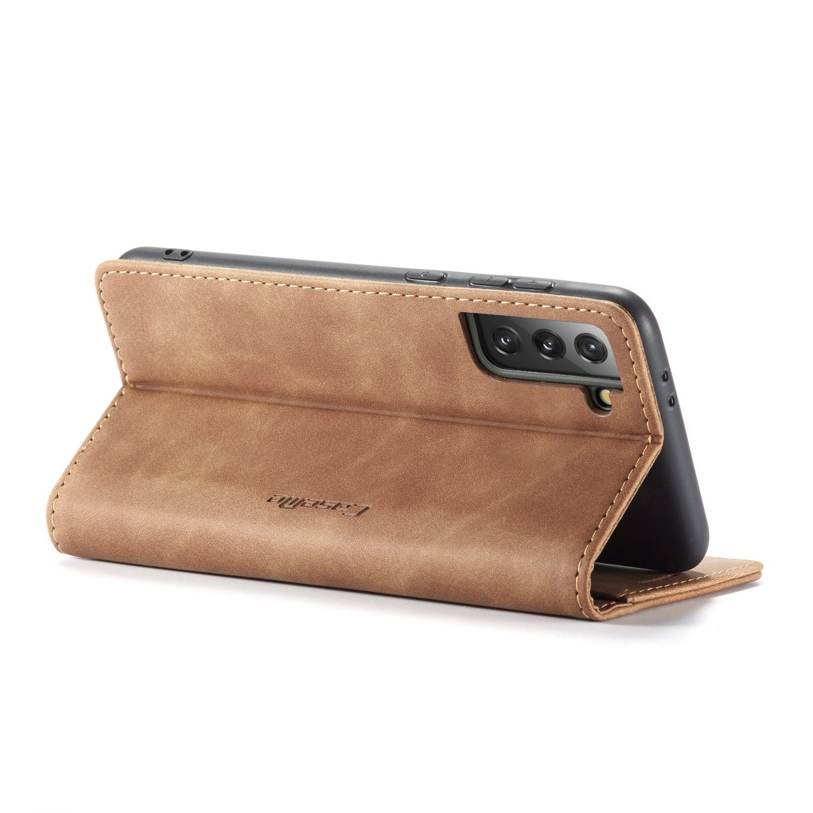 Θήκη Samsung Galaxy S21 5G Βιβλίο Καφέ CaseMe 013 Multifunctional Horizontal Flip Case Brown