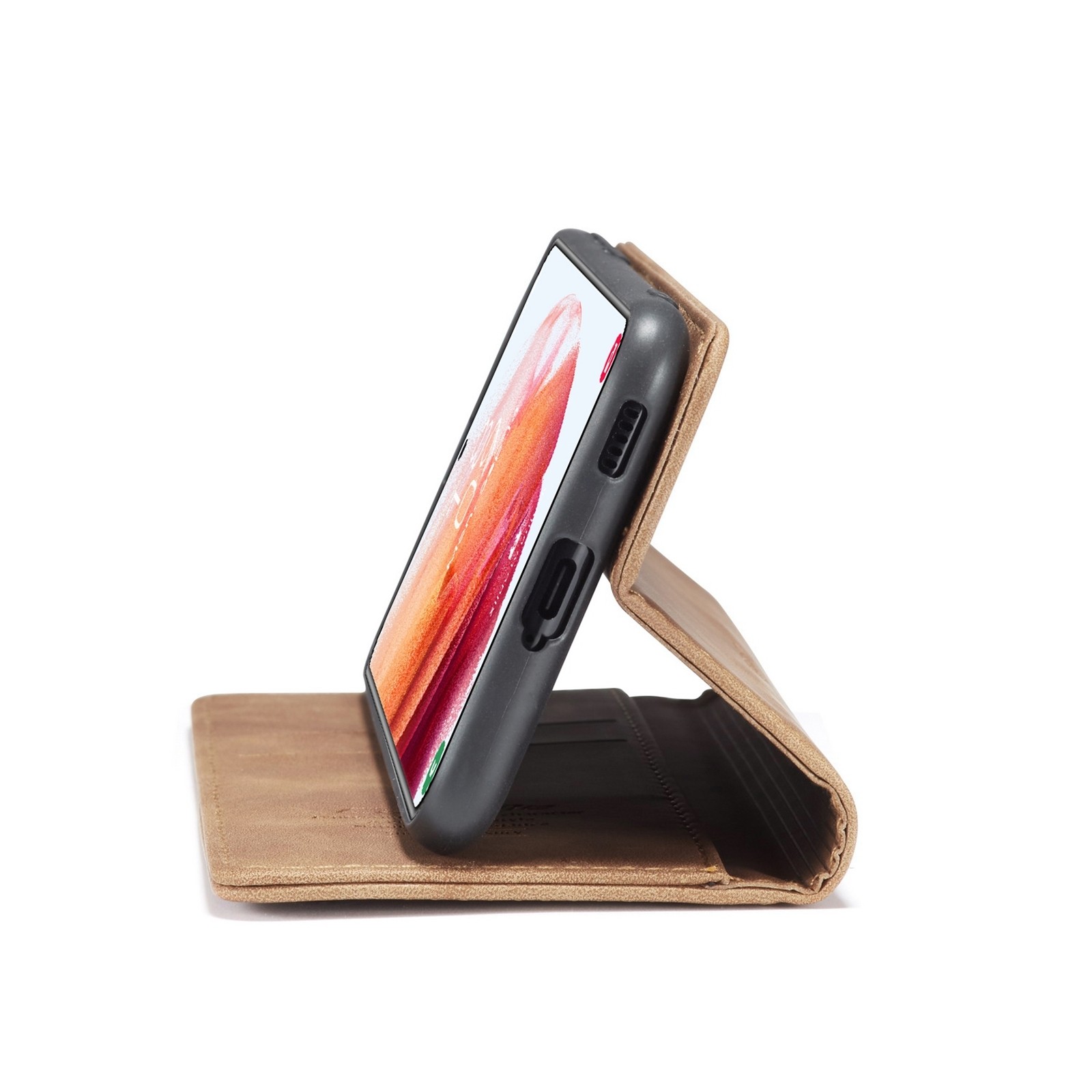 Θήκη Samsung Galaxy S21 5G Βιβλίο Καφέ CaseMe 013 Multifunctional Horizontal Flip Case Brown