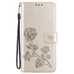 Θήκη Samsung Galaxy A32 4G Βιβλίο Χρυσό Τριαντάφυλλο Rose Embossed Horizontal Flip Case Gold