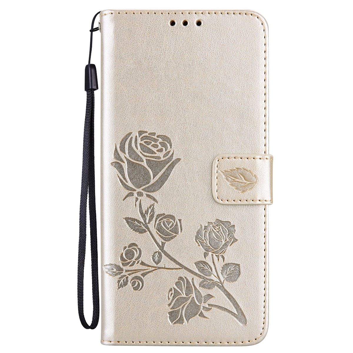 Θήκη Samsung Galaxy A32 4G Βιβλίο Χρυσό Τριαντάφυλλο Rose Embossed Horizontal Flip Case Gold