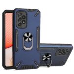 Samsung Galaxy A72 4G / A72 5G Θήκη Μπλε Με Σταντ PC + TPU Protective Case with Ring Holder Royal Blue