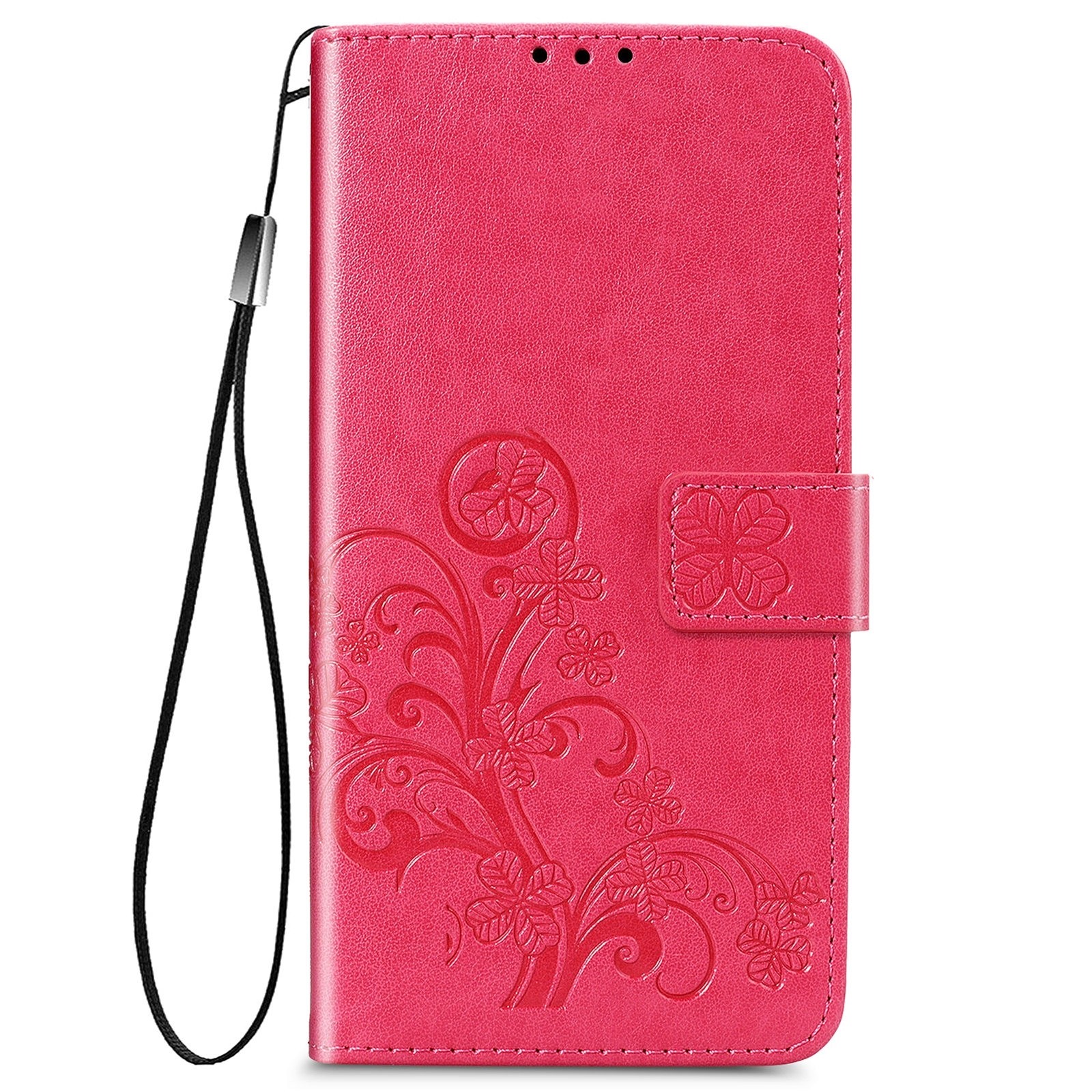 Θήκη Samsung Galaxy A32 4G Βιβλίο Φούξια Four-leaf Clasp Embossed Buckle PU Leather Case Fuchsia