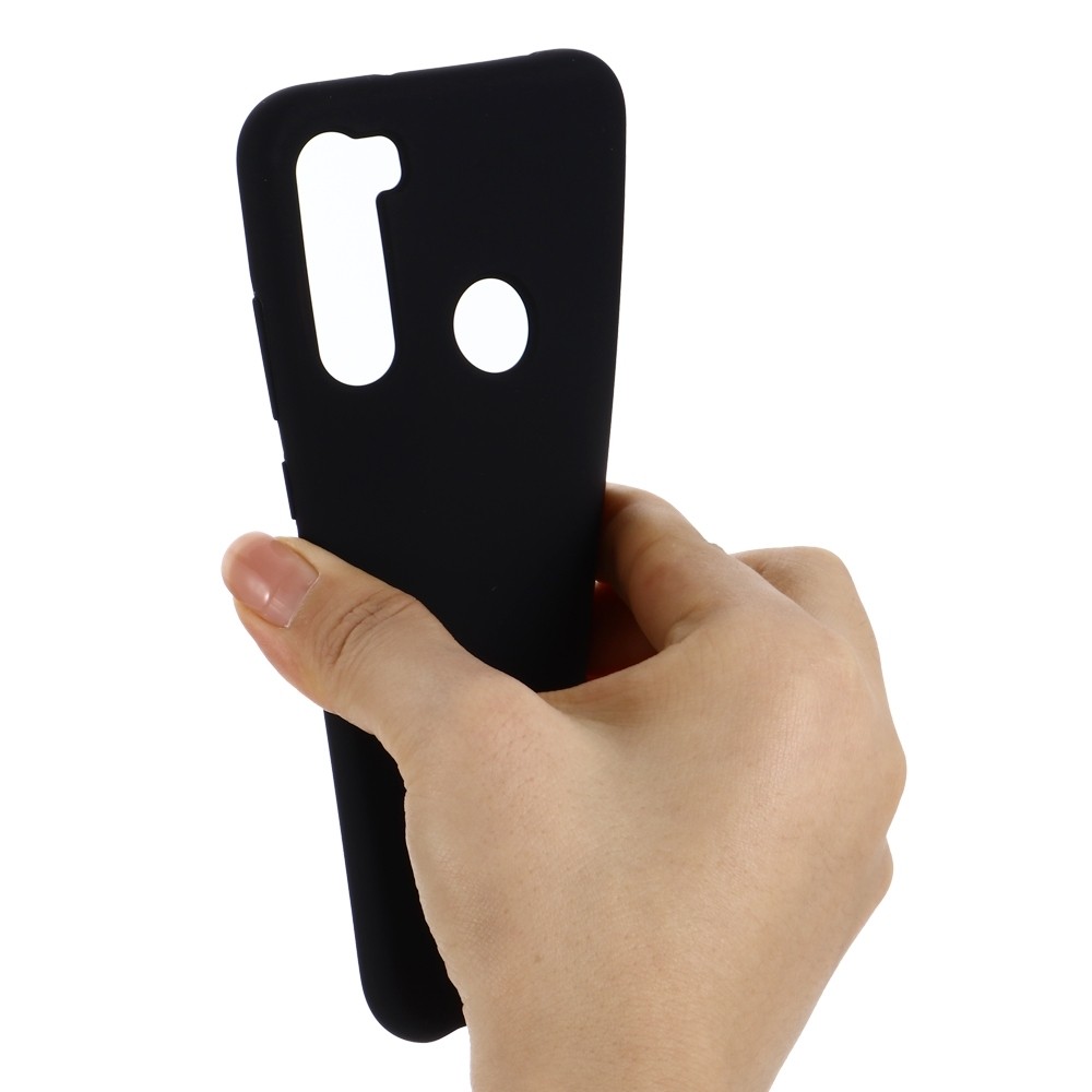 Θήκη Xiaomi Redmi Note 8 / Note 8 2021 Σιλικόνης Μαύρη Pure Color Liquid Silicone Shockproof Full Coverage Case Black