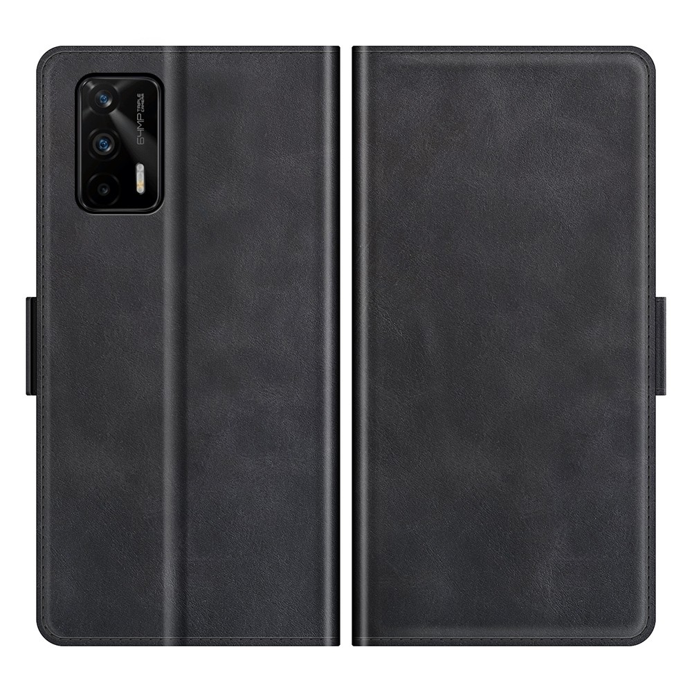 Θήκη Realme GT 5G Βιβλίο Μαύρο Dual-side Magnetic Buckle Wallet Stand Book Case Black
