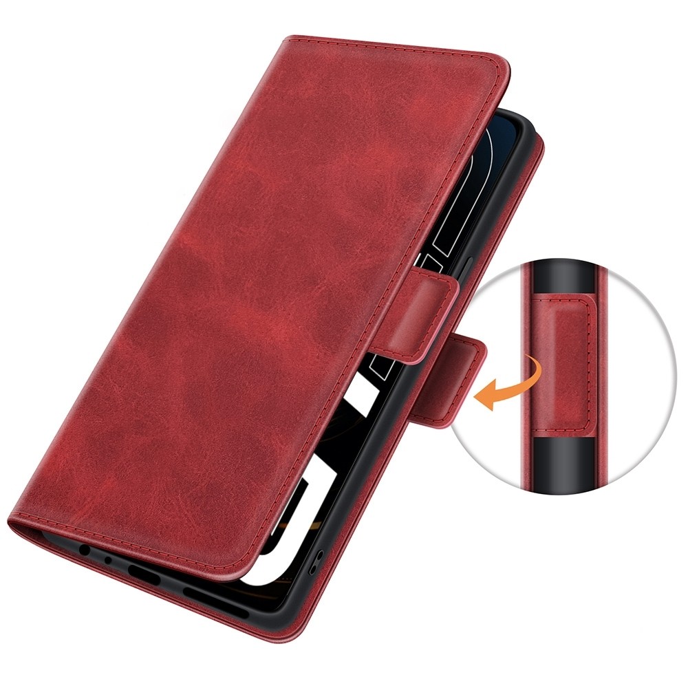 Θήκη Realme GT 5G Βιβλίο Κόκκινο Dual-side Magnetic Buckle Wallet Stand Book Case Red
