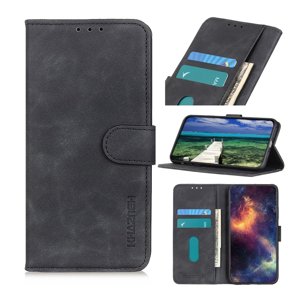 Θήκη Xiaomi Poco X3 GT Βιβλίο Μαύρο KHAZNEH Retro Texture PU + TPU Horizontal Flip Case Black