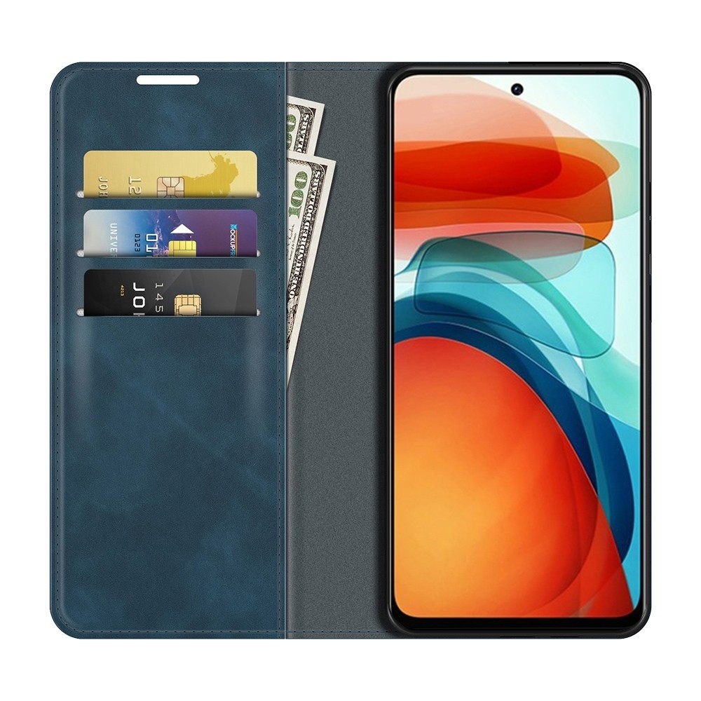 Θήκη Xiaomi Poco X3 GT Βιβλίο Σκούρο Μπλε Retro-skin Business Magnetic Suction Case with Holder Dark Blue