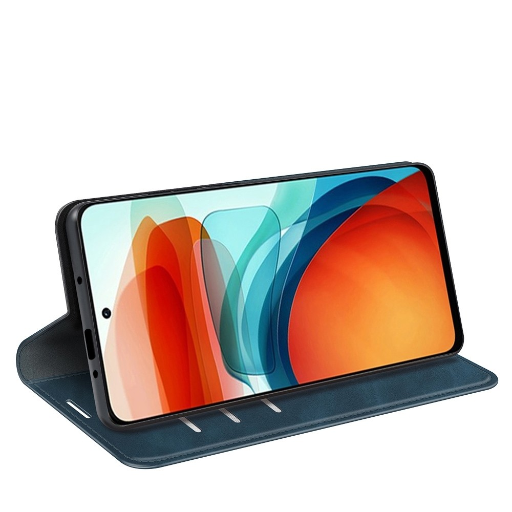 Θήκη Xiaomi Poco X3 GT Βιβλίο Σκούρο Μπλε Retro-skin Business Magnetic Suction Case with Holder Dark Blue