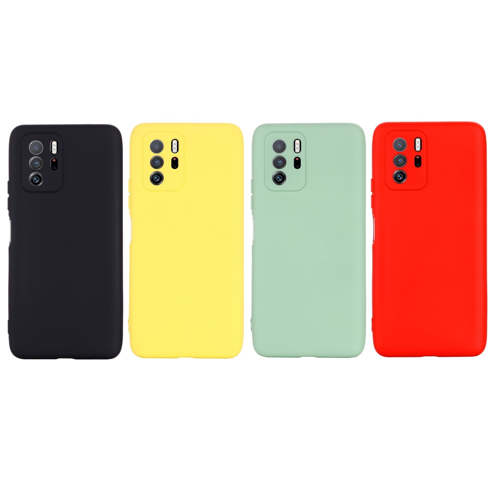 Θήκη Xiaomi Poco X3 GT Σιλικόνης Μαύρη Solid Color Liquid Silicone Shockproof Case Black