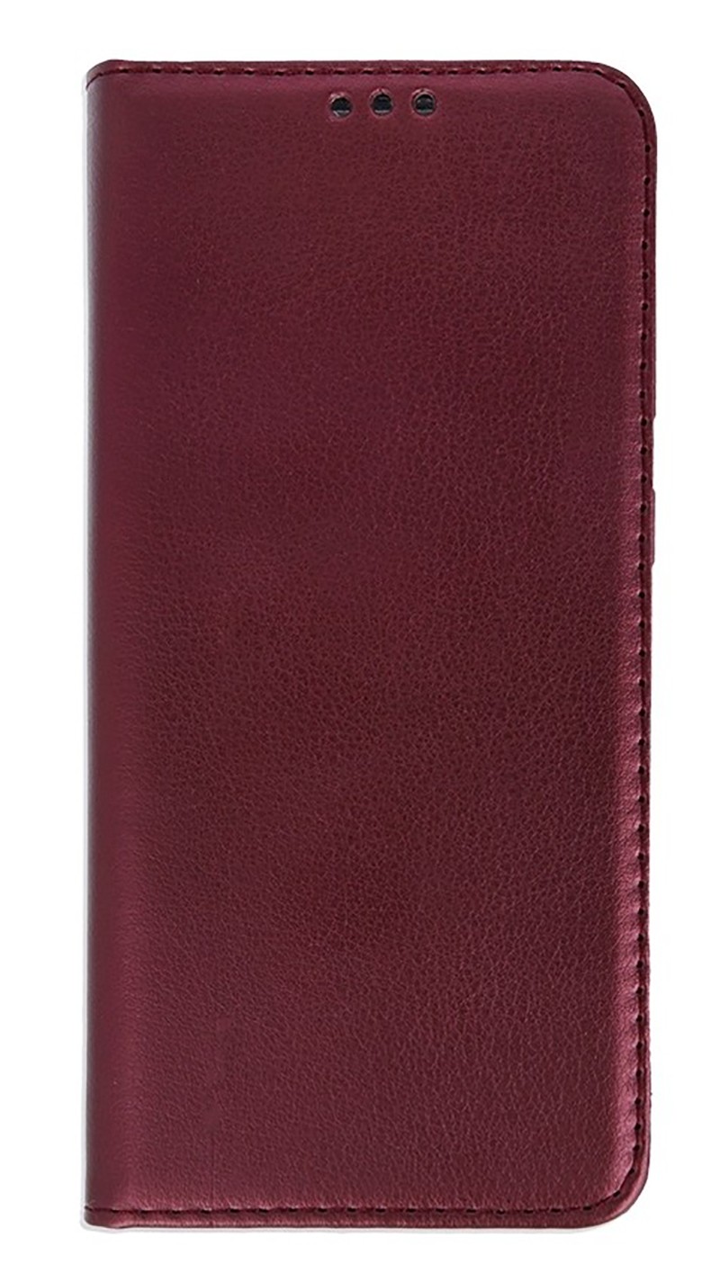 Tel1 Samsung Galaxy A12 / M12 Smart Magnetic Θήκη Βιβλίο - Bordeaux