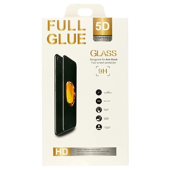 Samsung Galaxy A20s Προστατευτικό Τζαμάκι Μαύρο Full Glue 5D Full Screen Tempered Glass Black