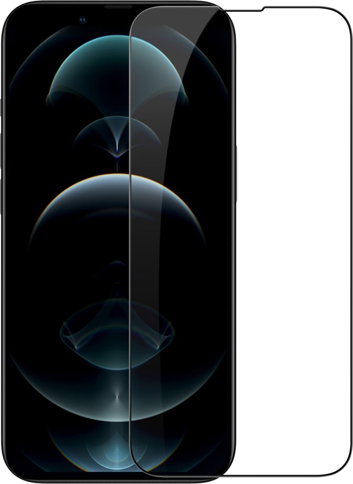 iPhone 13 Pro Max Προστατευτικό Τζαμάκι Μαύρο Full Glue 5D Full Screen Tempered Glass Black