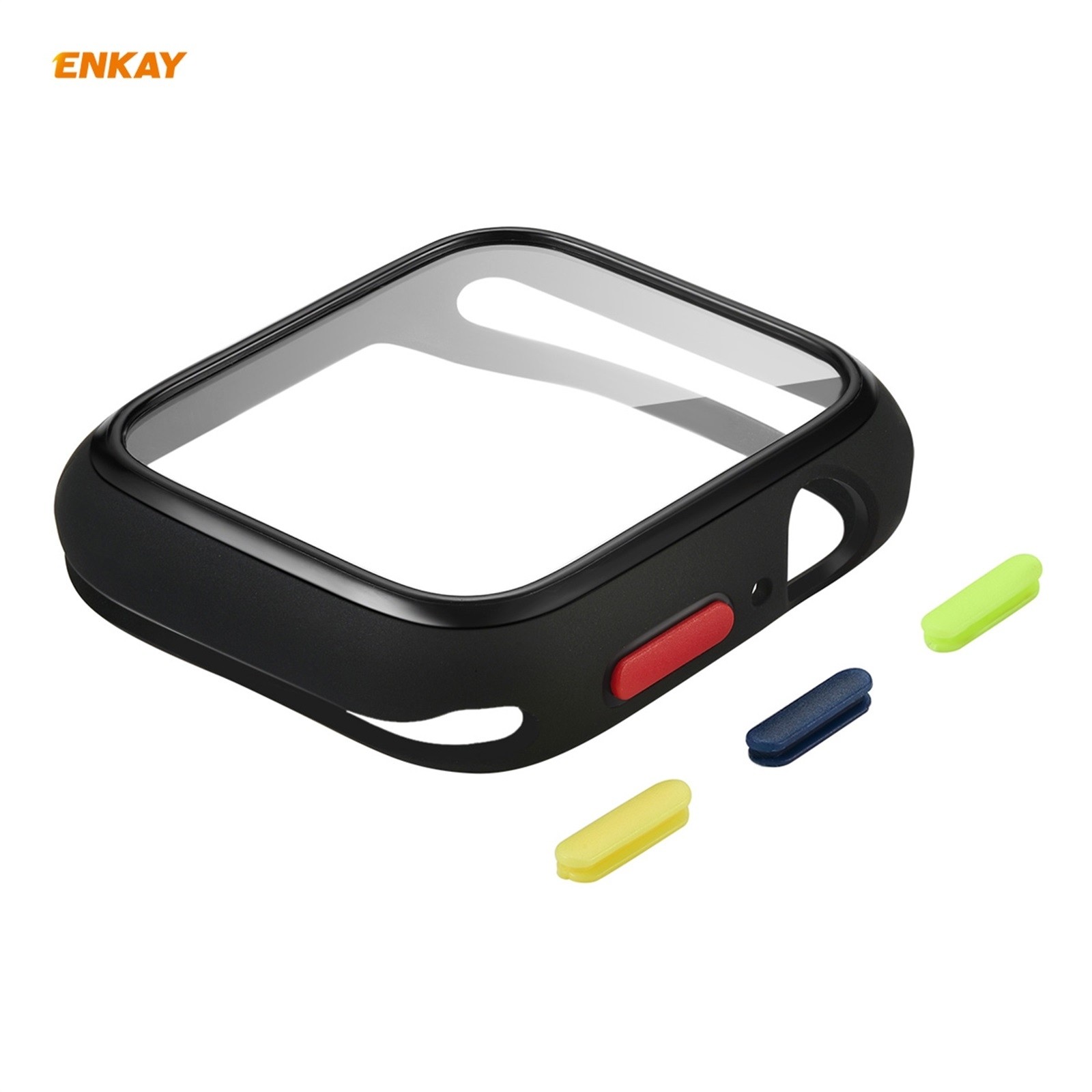 Apple Watch Series 6 / 5 / 4 / SE 40mm Γυαλί Προστασίας Οθόνης ENKAY Hat-prince Full Coverage TPU Case + Tempered Glass Black