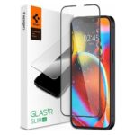 iPhone SE 2025/14/13/ 13 Pro/ 16e Προστατευτικό Τζαμάκι Μαύρο Spigen® GLAS.tR™ Full Cover Slim Premium Tempered Glass