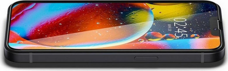 iPhone 14 / 13 / 13 Pro Προστατευτικό Τζαμάκι Μαύρο Spigen® GLAS.tR™ Full Cover Slim HD AGL03392 Premium Tempered Glass