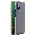 Xiaomi Redmi Note 10 5G / Poco M3 Pro 5G Θήκη Σιλικόνης Διάφανη - Κίτρινη Spring TPU Back Cover Case with Frame