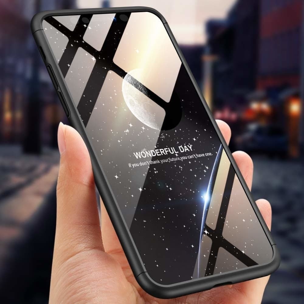 iPhone XS Max Σκληρή Θήκη Μαύρη GKK Full Coverage Protective Hard Case With Hole Black