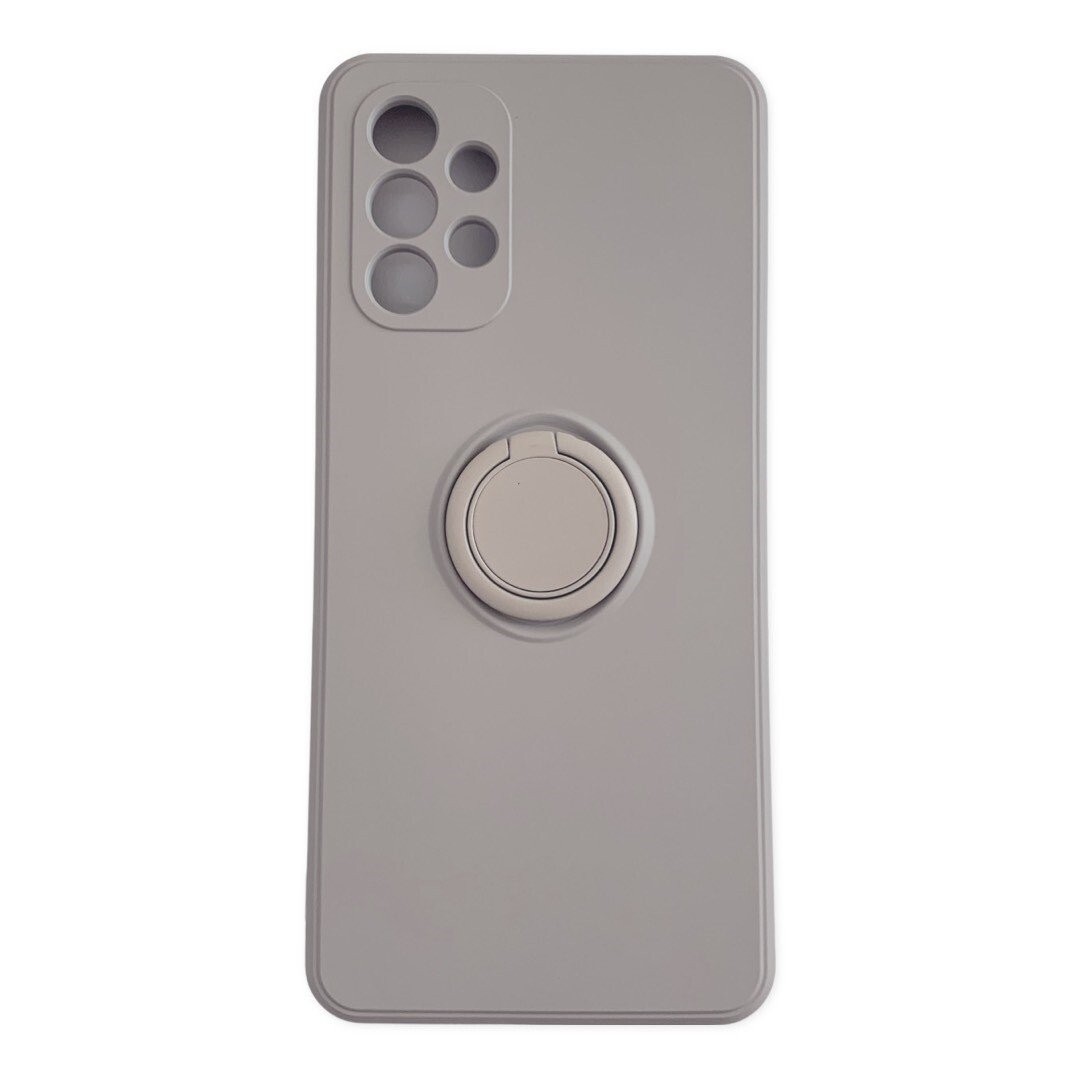 Samsung Galaxy A32 4G Θήκη Σιλικόνης Απαλό Γκρι Finger Grip Case Light Gray