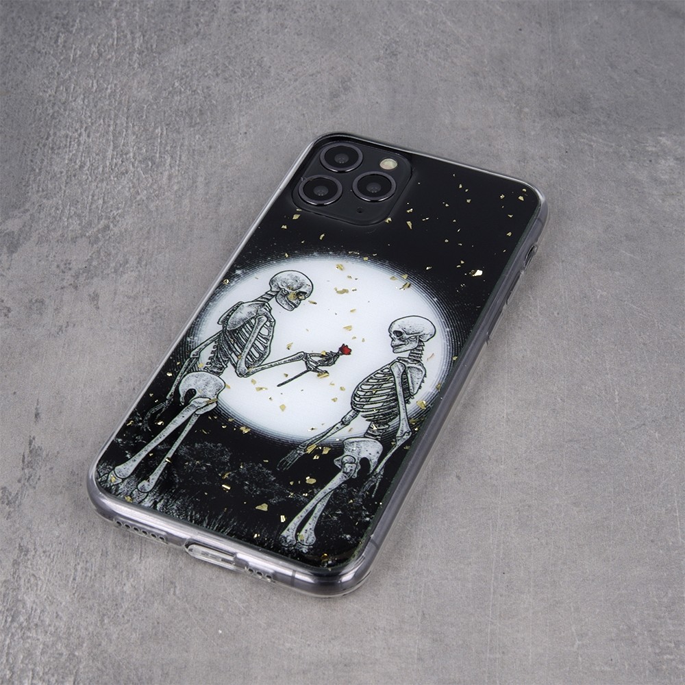 Samsung Galaxy A03s Θήκη Σιλικόνης Romantic Skeletons 2 Case