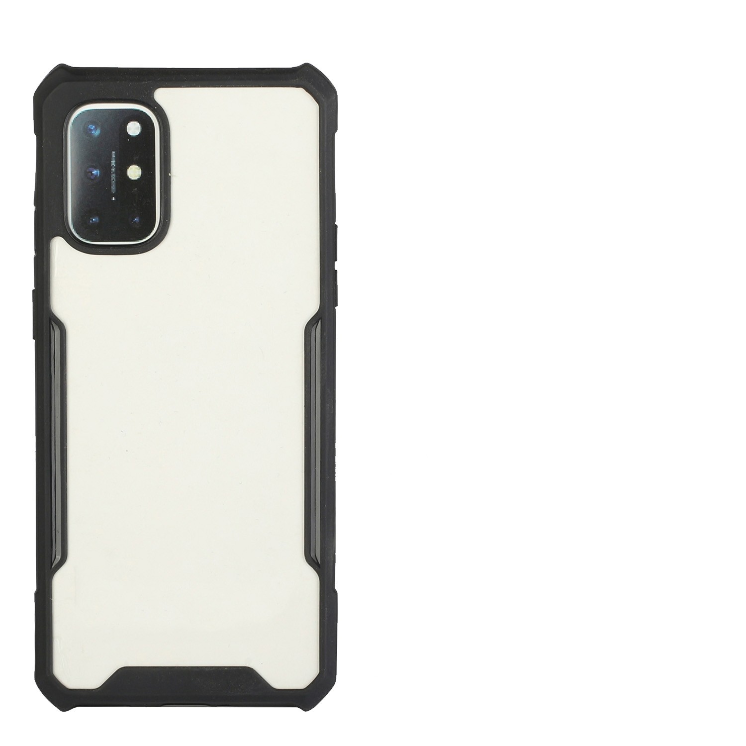 Xiaomi Redmi 9T / Xiaomi Poco M3 Θήκη Με Μαύρο Περίγραμμα Και Διάφανη Πλάτη Acrylic + Color TPU Shockproof Case Black