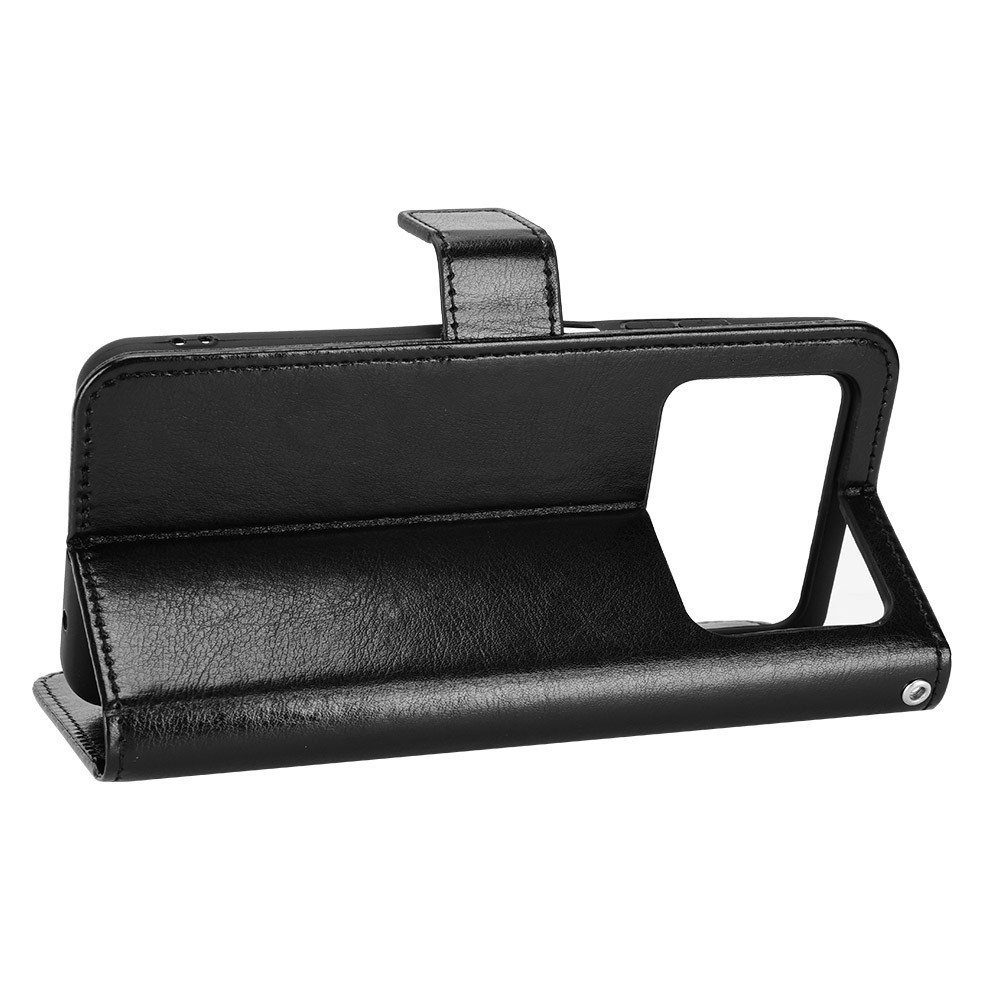 Xiaomi Poco X4 Pro 5G Θήκη Βιβλίο Μαύρο Crazy Horse Texture Horizontal Flip Phone Case Black
