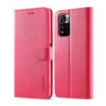 Xiaomi Redmi Note 11 Pro+ 5G Θήκη Βιβλίο Φούξια LC.IMEEKE Calf Texture Phone Case Fuchsia