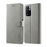 Xiaomi Redmi Note 11 Pro+ 5G Θήκη Βιβλίο Γκρι LC.IMEEKE Calf Texture Phone Case Grey
