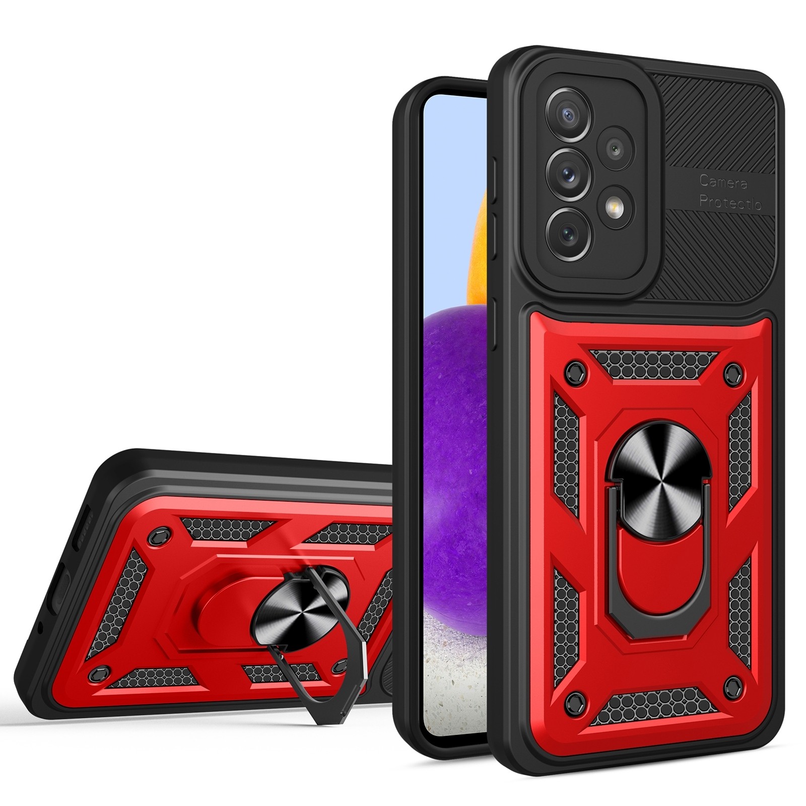 Samsung Galaxy A33 5G Θήκη Κόκκινη Με Σταντ Eagle Eye Shockproof Phone Case Red