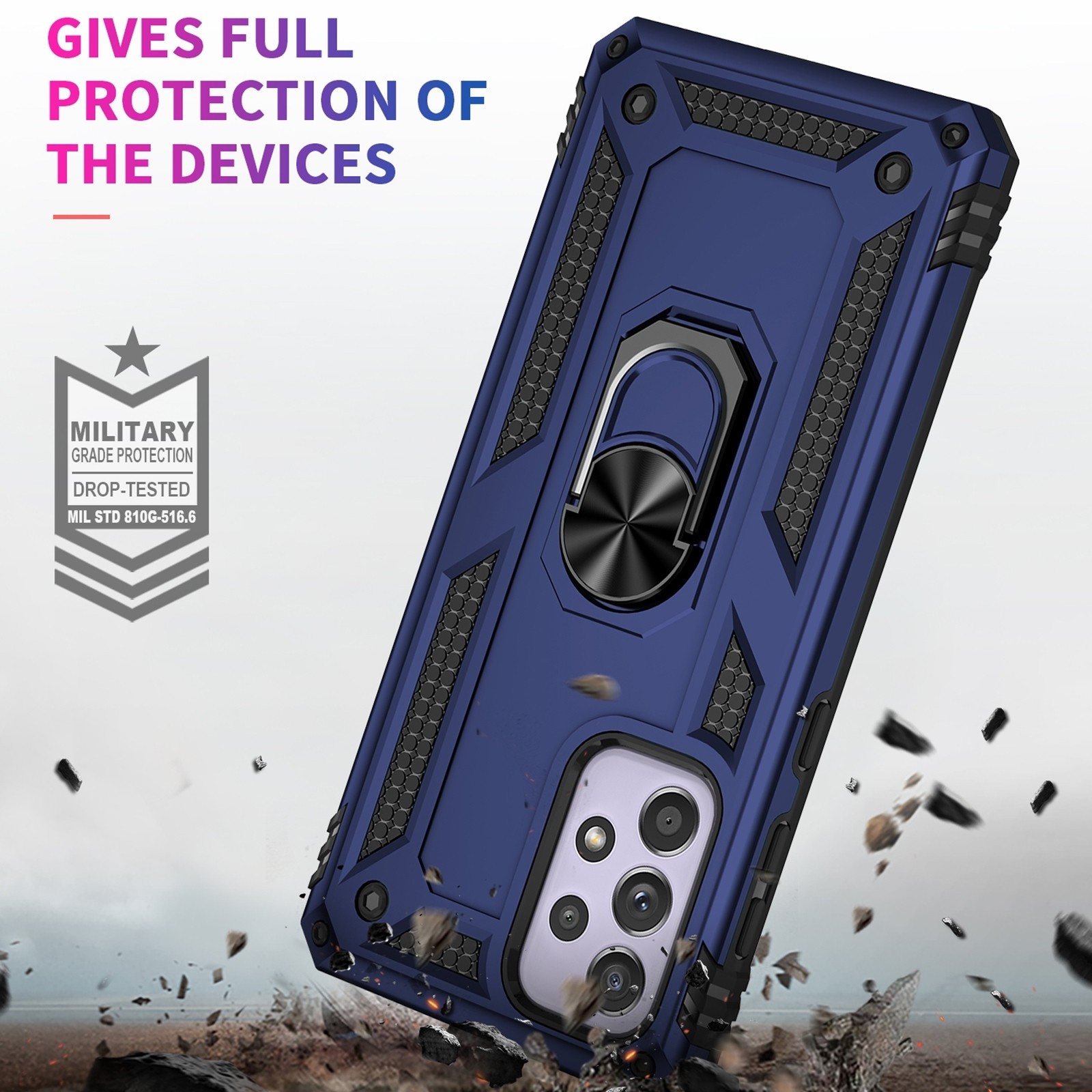 Samsung Galaxy A33 5G Θήκη Μπλε Με Σταντ Shockproof TPU + PC Phone Case Blue