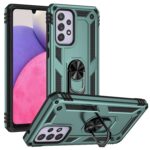 Samsung Galaxy A33 5G Θήκη Σκούρο Πράσινη Με Σταντ Shockproof TPU + PC Phone Case Dark Green