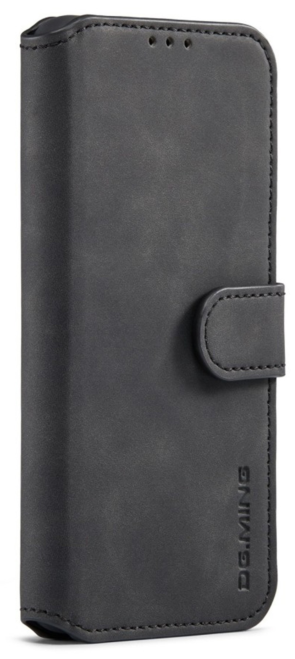 DG.MING Samsung Galaxy S22 Plus 5G Retro Oil Side Horizontal Θήκη Βιβλίο - Black
