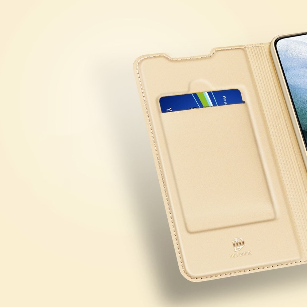 Samsung Galaxy S21 FE 5G Θήκη Βιβλίο Χρυσό Dux Ducis Skin Pro Book Case Gold