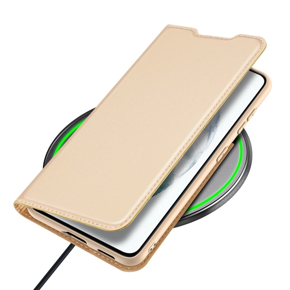 Samsung Galaxy S21 FE 5G Θήκη Βιβλίο Χρυσό Dux Ducis Skin Pro Book Case Gold