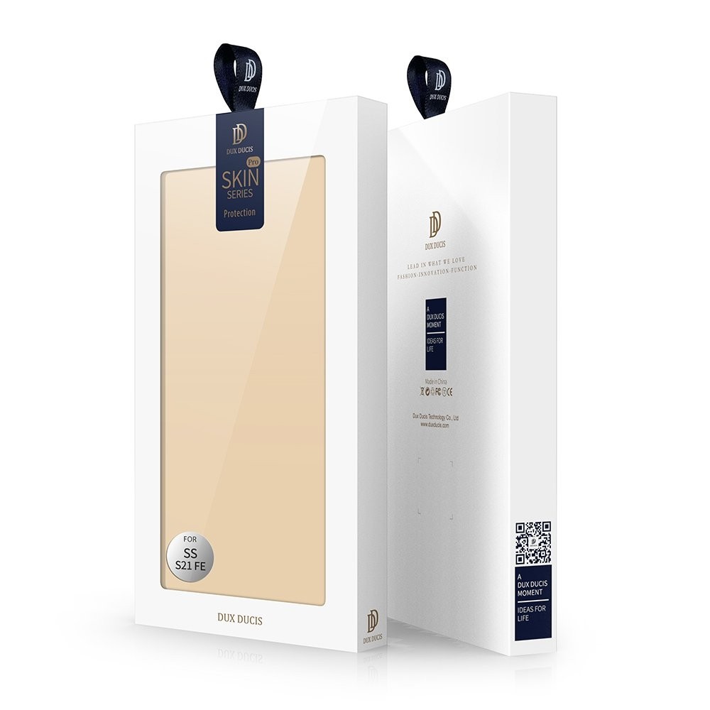 Samsung Galaxy S21 FE 5G Θήκη Βιβλίο Χρυσό Dux Ducis Skin Pro Book Case Gold