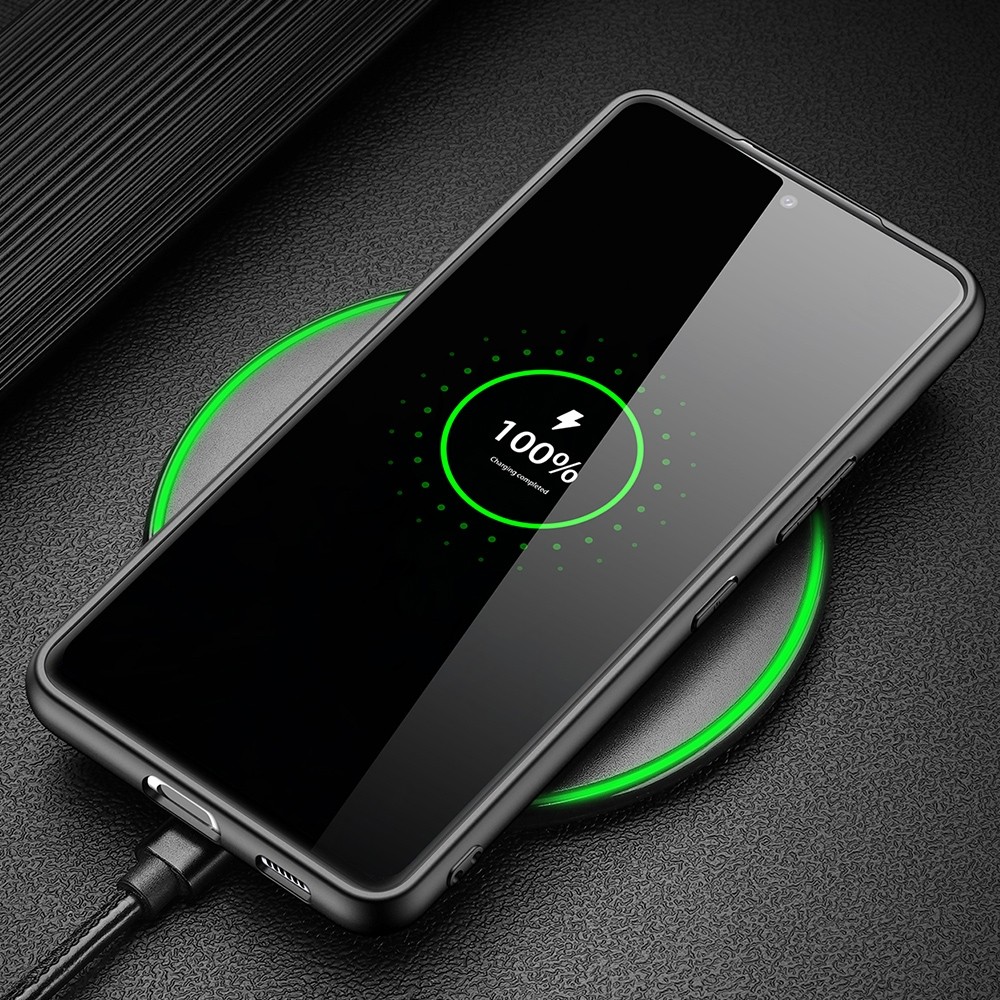 Samsung Galaxy S22 Plus 5G Θήκη Μαύρη με Πλαίσιο Σιλικόνης και Επένδυση από Ύφασμα DUX DUCIS Fino Series PU + TPU Phone Case